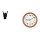thumbnail image 1 of Estatua del gesto de la roca,Estatuas y figuras de dedos con gestos de música rock,Reloj de pared,Reloj de pared con pájaro cantor Relojes de pared con pájaros,Relojes de pájaros con sonido, 1 of 8