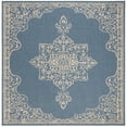 thumbnail image 6 of SAFAVIEH Beach House Harding Traditional Indoor/Outdoor Area Rug Cream/Blue, 4' x 6', 6 of 9