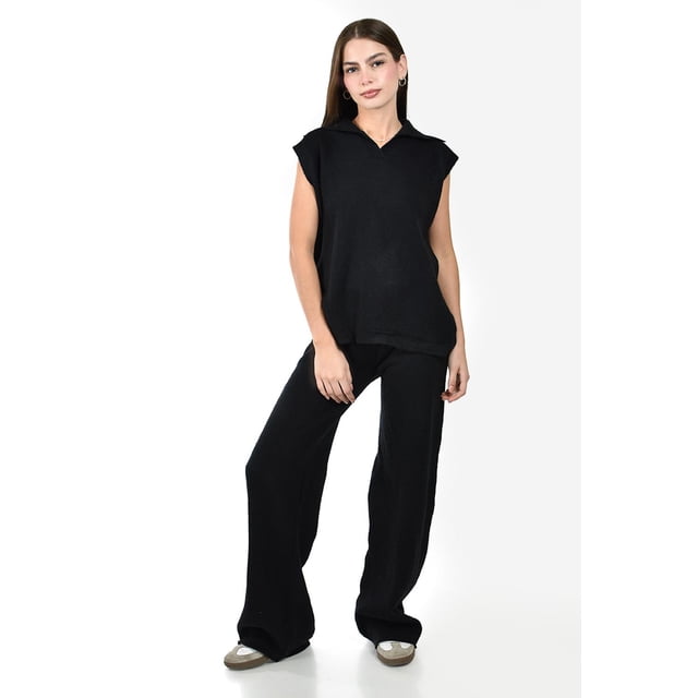 Set tejido de 2 pzas Roman Fashion /Juvenil, 50250 (Negro) negro UNI