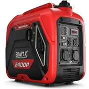 Erayak Portable Inverter Generator 2400W, Super Quiet, For RV, Camping & Home Backup Fuel Gasoline