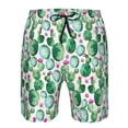 thumbnail image 3 of Salouo Cactus Plants Pattern Swim Trunks for Men,Men's Hawaiian Bathing Suit Swimsuits Quick Dry Swimming Board Shorts Beach Shorts with Pockets-Medium, 3 of 6