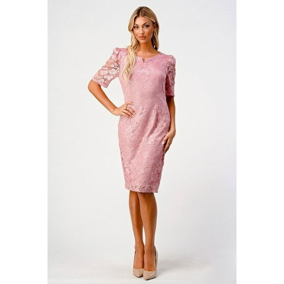 Robe Cocktail en Dentelle Grande Taille