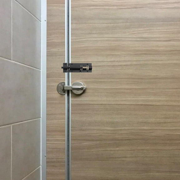 HINTRMENT 2Pcs Sliding Door Lock with Thickened Material for Interior Doors and .8x4.7x0.39in