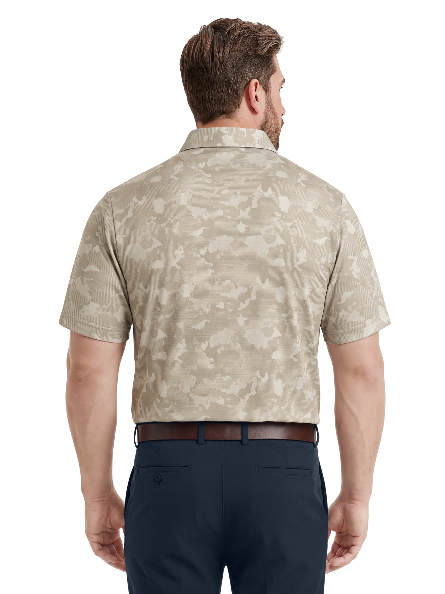 Ben Hogan Performance Men's & Big Men's Camouflage Print Short Sleeve Polo Shirt, Sizes S-4XLT