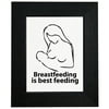 Breastfeeding is Best Feeding - Silhouette Framed Print Poster Wall or Desk Mount Options