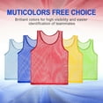 thumbnail image 7 of Unique Bargains 12 Pack Adults Sport Polyester Soccer Jersey Training Mesh Scrimmage Vests Yellow, Red, 7 of 7