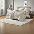 thumbnail image 6 of Farmhouse Cotton Jacquard Bedding Sets Ivory/Charcoal Full/Queen Comforter with Shams, 6 of 8