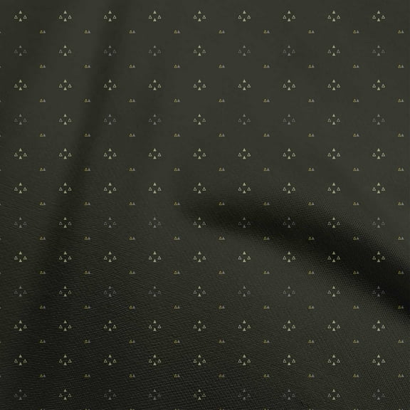 oneOone Polyester Spandex Black Fabric Geometric Sewing Material Print Fabric By The Yard 56 Inch Wide