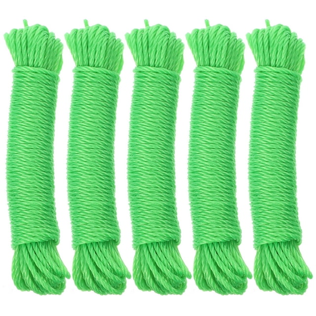 5pcs Nylon Clothesline Clothesline Rope Non-slip Windproof Nylon Clothesline Rope for Outdoor