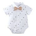 thumbnail image 7 of Pimfylm Boys Suits Baby Boy Clothes Outfit Suit Long Sleeve Gentleman Tuxedo Vest Wedding Birthday Party Suit 5PCS Khaki,Size for 0-3 Months, 7 of 7