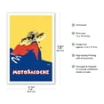 thumbnail image 2 of Motosacoche 346cc Swiss Motorbike - Vintage Motorcycle Poster by Marcello Nizzoli c.1927 - Master Art Print (Unframed) 12in x 18in, 2 of 4