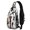 Basketball and Wow White Pattern, variant on Basketball and Wow White Pattern Sling Backpack, Casual Day Sling Pack with Earphone Port, Breathable Padded Back Gift Ideas for Hiking Cycling Walking