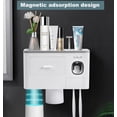 thumbnail image 4 of Porta Cepillos Dentales Pared Con Dispensador De Pasta Modelo Blanco, 4 of 4