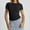 Black, variant on Tittly Womens Shirts Tshirts Shirts Women's Crop T Shirt Girls Summer Pullover Top Women's Thin Round Neck Fashion Short Sleeves Short Sleeve Shirts T Shirts for Women White S