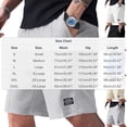 thumbnail image 3 of Men's Biker Shorts Casual Solid Color Drawstring Wide Leg Spandex Elastic Waist Gym Shorts with Pockets Blue S-3XL, 3 of 9