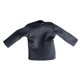 thumbnail image 1 of Camisa de manga larga para disfraz de muñeca en miniatura, camiseta básica informal para muñeca, escala 1/12 gris, 1 of 9