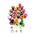 thumbnail image 3 of TINYMILLS Cute Spooky Halloween Stampers for Kids, 50 Pack Assorted Spooky Designs, Multi-Color Plastic Self-Inking Stamps with Pumpkin, Ghost, Bat Patterns for Party Favors, Non-Candy Trick or Treat, 3 of 6