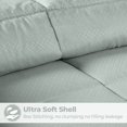 thumbnail image 4 of Superior Basketweave Plush Down Alternative Comforter, Twin XL, Jade, 4 of 13