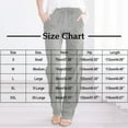 thumbnail image 3 of Ecqkame Cotton Linen Pants for Women Summer Casual Elastic High Waisted Drawstring Pant Solid Color Straight-Leg Trendy Beach Pant with Pocket 03-Green-A 03-03-Green-A, 3 of 6
