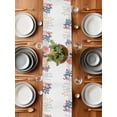 thumbnail image 6 of Ocean Colorful Conch Coral Shell Table Runner-36 Inch Long Coastal Starfish Leaves Table Runners Linen Burlap Tablerunner for Kitchen Dining Room Holiday Party, 6 of 9