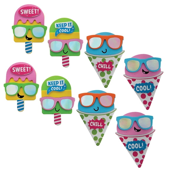 Fun Express Bulk 48 Piece Cool Summer Treat Magnet Foam Craft Kit
