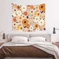 thumbnail image 5 of Boho Wildflower Garden Tapestry – Peach Skin Polyester Wall Hanging, Floral Wall Decor for Bedroom, Living Room, Garden, Dorm, 5 of 5
