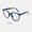 Blue, variant on Fashionable Retro Folding Sunglasses for Sun Protection, Box Style with Resin Frame and Lenses, Class 2 Transmission, Jazz Black, Deep Sky Green, Gradual Blue