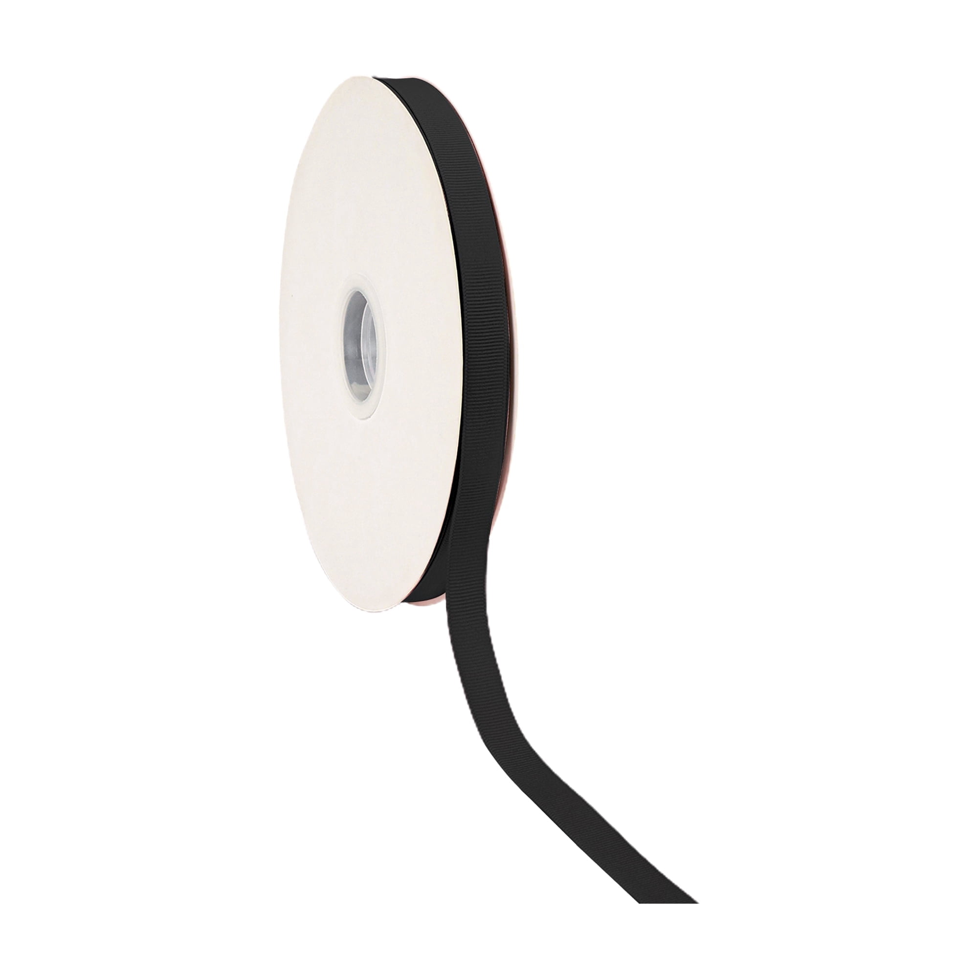 LaRibbons 5/8" Black Textured Grosgrain Ribbon, 100 Yard Roll