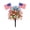B, variant on 24" Artificial Red White and Blue Violet Flowers,Artificial Boxwood Topiary Ball,Trees with Ground Spike,Faux Spike Plants UV Resistant Fake Evergreen Tree for Independence Day Decor(A)