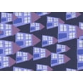 thumbnail image 1 of Ahgly Company Machine Washable Indoor Rectangle Transitional Purple Mimosa Purple Area Rugs, 2' x 5', 1 of 7