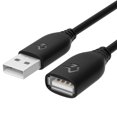 thumbnail image 1 of wqlpp-USB 2.0 Câble d'Extension, A-Mâle à A-Femelle, 10 Pieds (Noir), 1 of 4