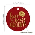 thumbnail image 6 of Inkdotpot Gold Foil Paper Hang Tags Kiss The Miss Goodbye Bridal Shower Favor Tags 100 Pieces, 6 of 6