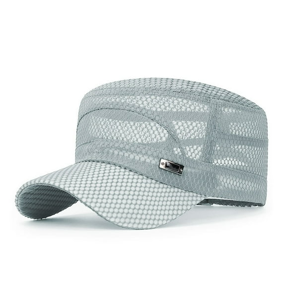 Wdgfv Quick Drying Breathable Mesh Baseball Cap for Outdoor Summer Activities Men and Women Sun Hat Grey One Size