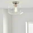 thumbnail image 3 of Better Homes & Gardens 12" Architectural Ceiling Light, Semi-Flushmount Nickel Base Glass Shade, 3 of 9