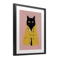 thumbnail image 2 of Stupell Industries Art Deco Black Cat in Yellow Raincoat Black Framed Print Under Glass, 13 x 16, by The Prints Vibe, 2 of 8