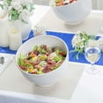 thumbnail image 4 of Voga 101 oz Round White Melamine Large Bowl - Slant - 10" x 9 3/4" x 7 3/4" - 2 count box, 4 of 11