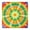 Colorful Rainbow Tie-1, variant on Colorful Tie Dye Mandala Pattern Square Fitted Tablecloth with Elastic Edge,Square Table Cover,Washable Elastic Table Cover for Home Kitchen Party Decor 34"x34"