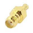 thumbnail image 1 of Conector adaptador coaxial RF de jack SMA hembra a MCX macho chapado en oro, 1 of 3