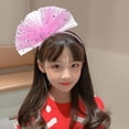 thumbnail image 2 of HUANBAI Children's Headband Headband Multi Colored Girls Sequin Mesh Headband Holiday Clothing Accessory One Size, 2 of 4