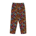 thumbnail image 3 of Lsque Daisies Flowers Print Women's Pajama Pants, Lounge Pant - Comfortable Home Wear,Elastic Waistband, Stylish Design-Large, 3 of 9