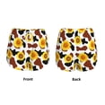 thumbnail image 6 of Uemuo Cow Print Sunflower Pattern Women's Athletic Shorts High Waisted Running Shorts with Liner Pockets Gym Elastic Workout Shorts-Large, 6 of 9