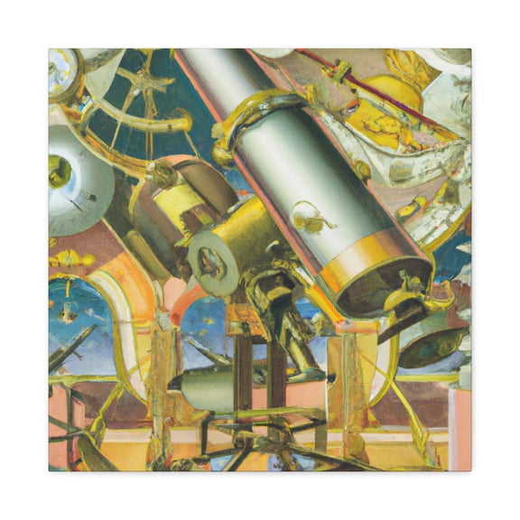Telescopes at Dusk - Canvas