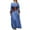 Blue, variant on ZQUUVOU Women's Medieval Dress Solid Long Sleeve Round Neck Maxi Length Vintage Elegant Party Gown Theme Outfits Red