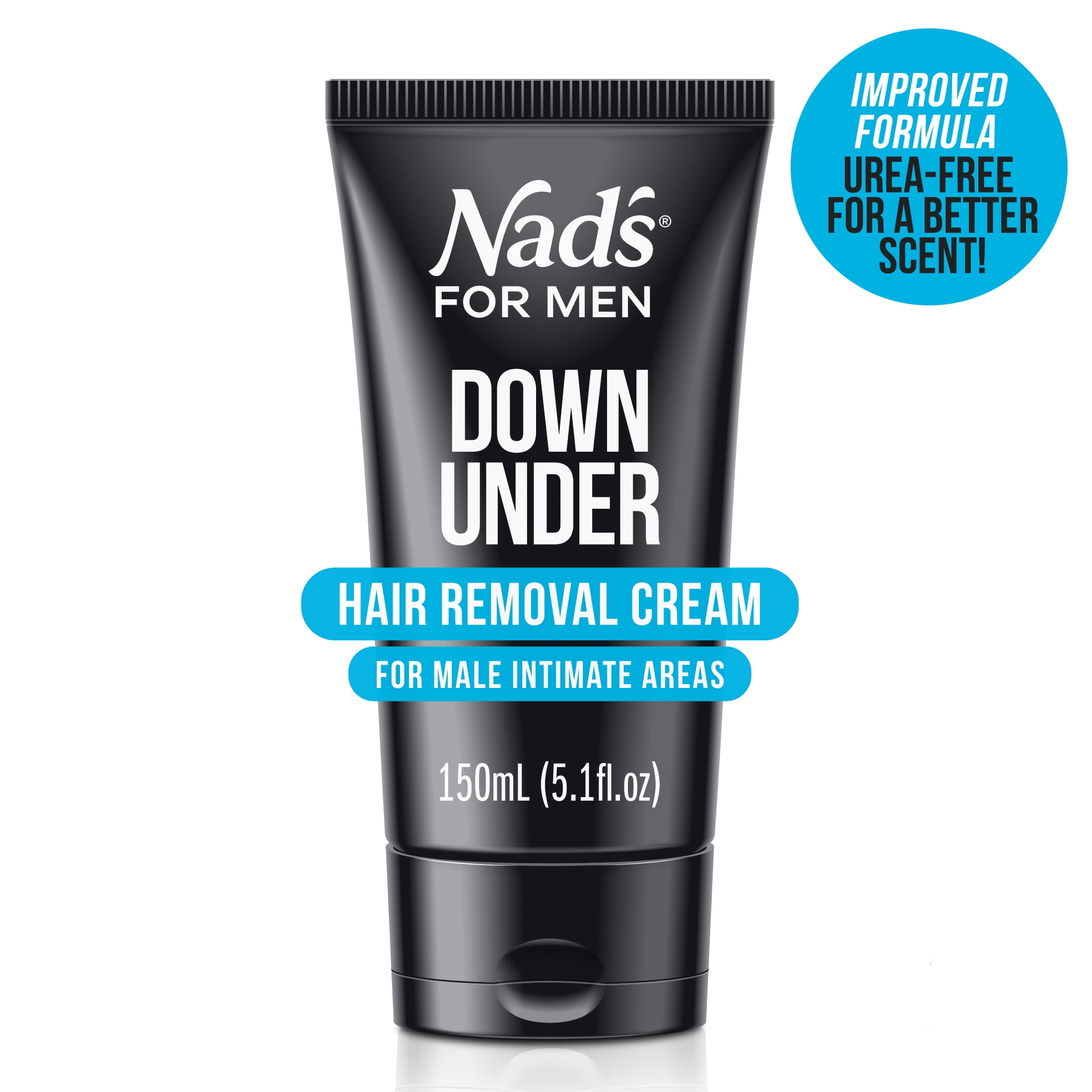 Nad's For Men Down Under Intimate Hair Removal Cream with Aloe Vera, 5.1 fl. oz.