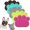 Blue, variant on PVC Pet Dog Cat Puppy Kitten Dish Bowl Food Water Feeding Placemat, Non-Slip Cat Litter Mat Paw Shape, Rose Small