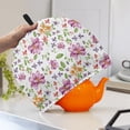 thumbnail image 3 of HELLHERO Watercolor Mixed Floral Teapot Dust Cover with Insulation Protector for Creative Gifts, 3 of 7