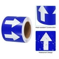 thumbnail image 3 of Unique Bargains Directional Flow Arrow Tape 4'x65', Adhesive Pipe Identification Marking Stickers, White on Blue, 3 of 5