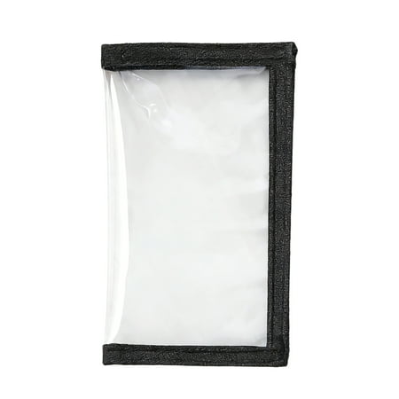 Fishing Lure Storage Bag Transparent With Black Trim Small Size For Organizing Fishing Tackle & Gear Protective Clear Bag For Fishing Enthusiasts And S Ideal For Storing