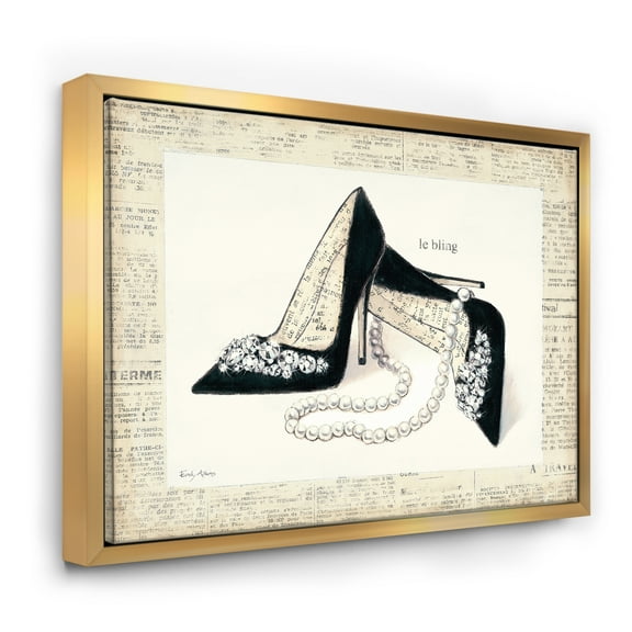 Designart ' Chic Galm Closet I ' Fashion Framed Canvas