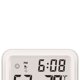 thumbnail image 4 of EeaseMX Termómetro higrómetro de interior con reloj para casa, oficina, habitación de bebé, sin batería (blanco), 4 of 8